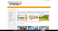 Desktop Screenshot of elektro-kranen.de