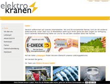 Tablet Screenshot of elektro-kranen.de